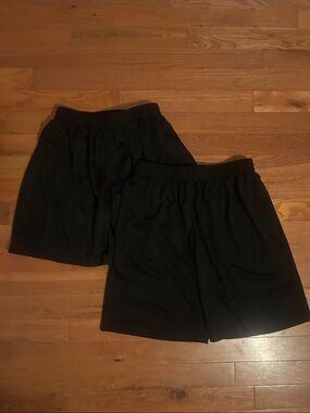 Black Athletic Shorts - Set of 2